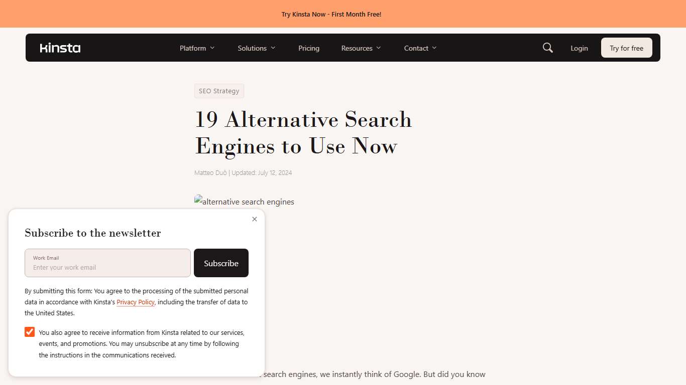 19 Alternative Search Engines To Use in 2026 - Kinsta®
