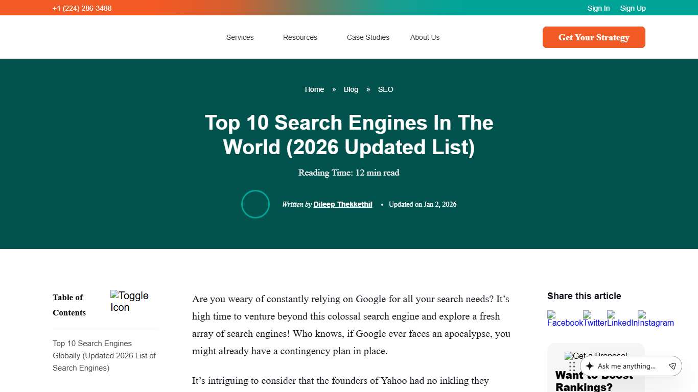 Top 10 Search Engines In The World (2026 Updated List)